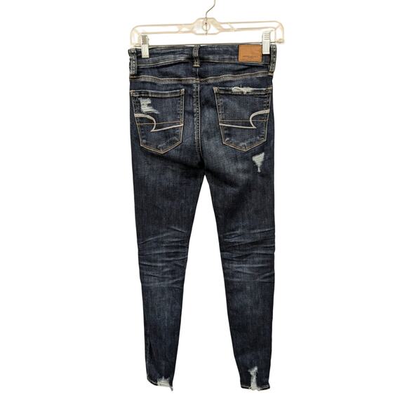 American Eagle Super Super Stretch Hi Rise Jeggings Size 0 Short Petite - Picture 2 of 8